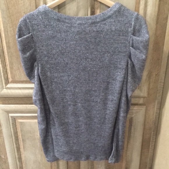 New With Tags Gray Color Long Sleeve Sweater Top - Picture 2 of 10